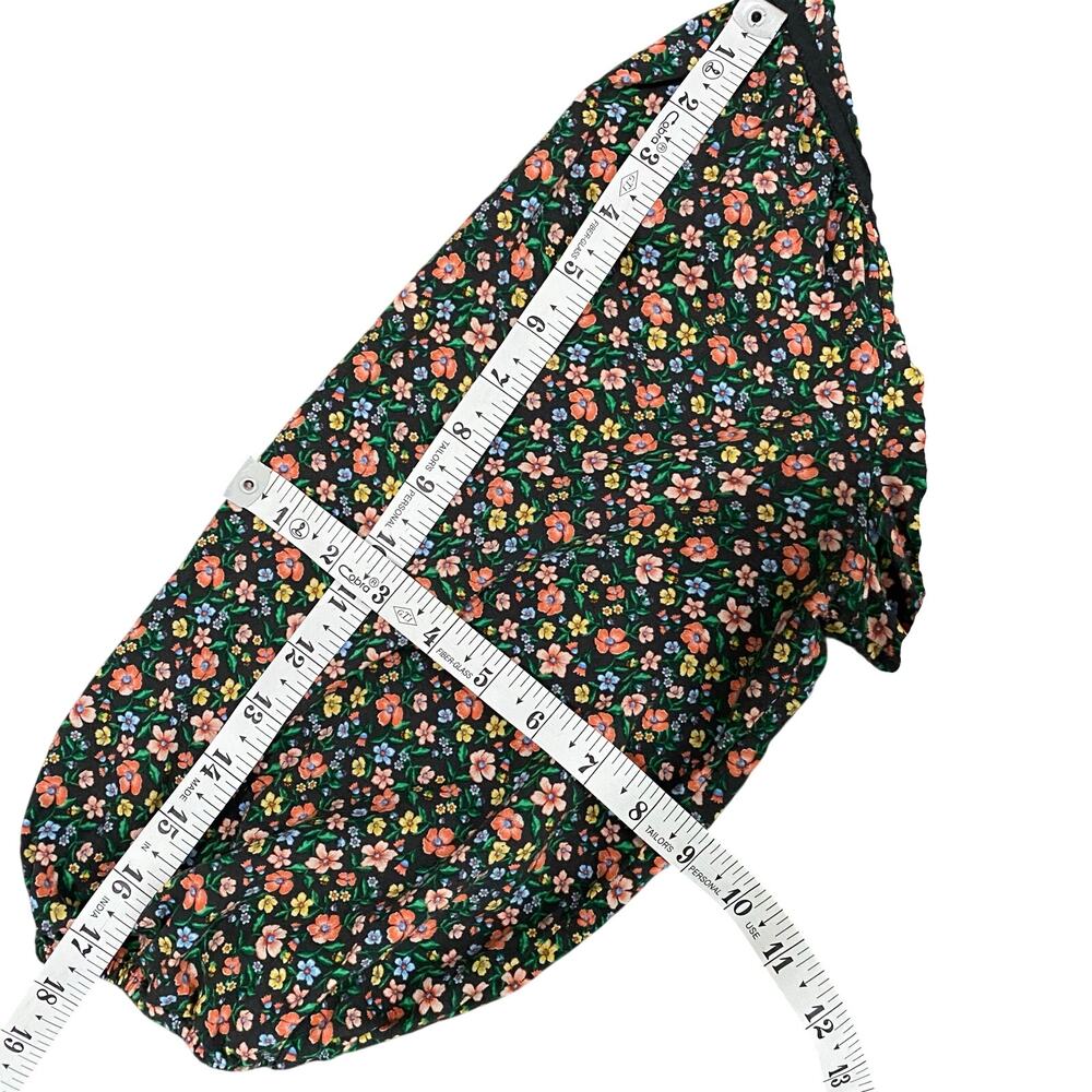 Old Navy Floral Maxi Dress Puff Sleeve Boho Cottagecore Pockets XS - Picture 6 of 10